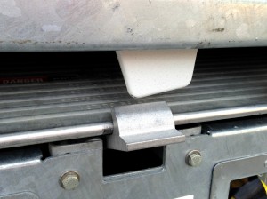 moving truck ramp latch