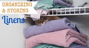 organizing and storing linens
