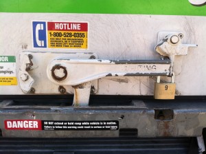 U-Haul Door Latch