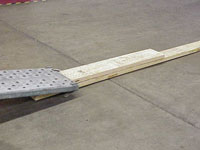 Using Boards to load a Low Ground Clearance