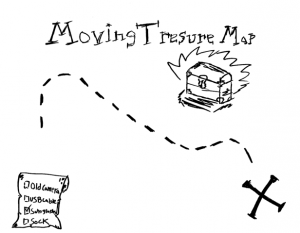 Moving Treasure Map