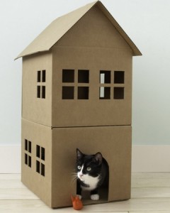 A kitty playhouse from Martha Stewart. 