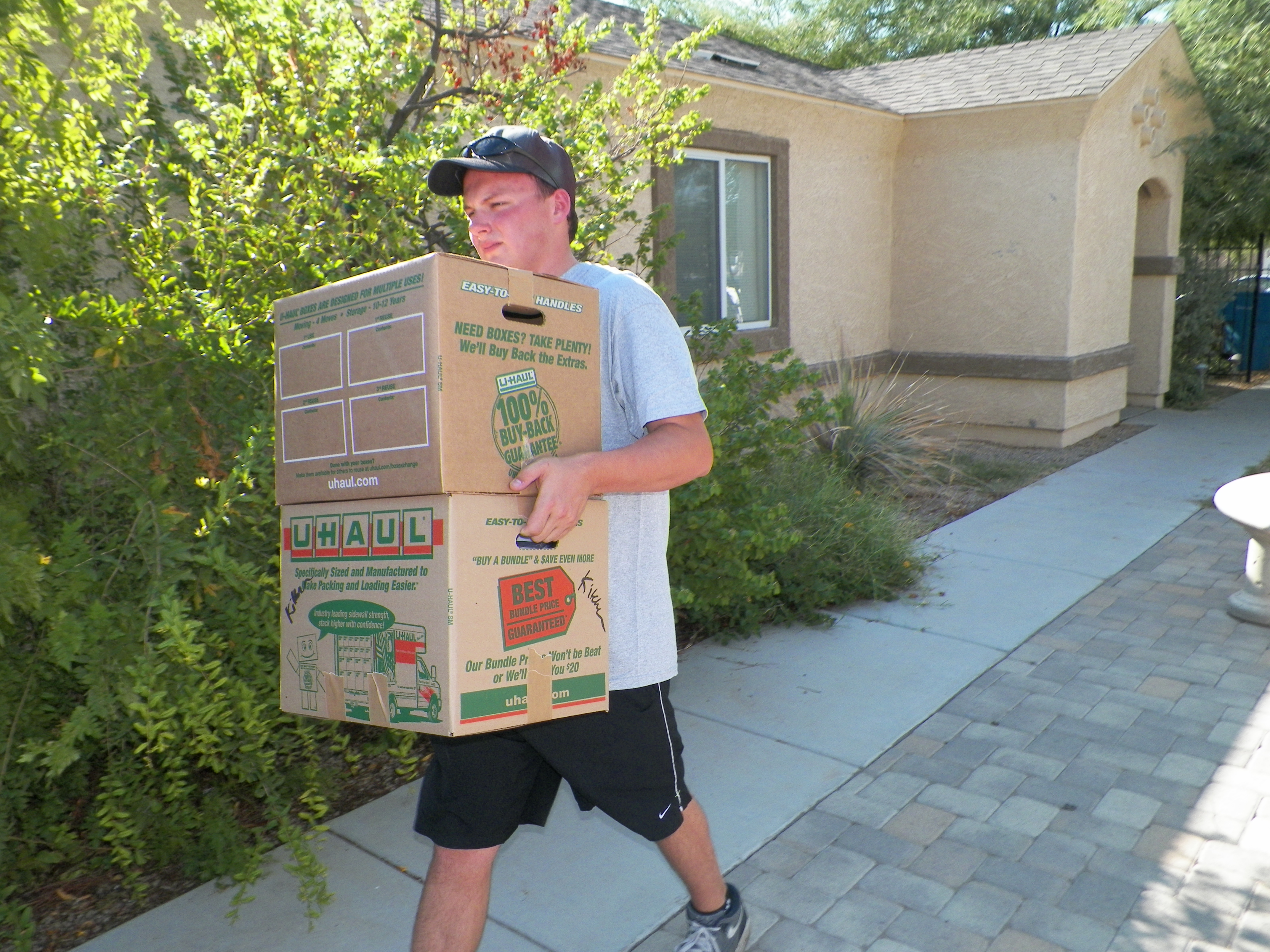 Grouping the boxes together by destination or type makes for easy move in and happy movers!