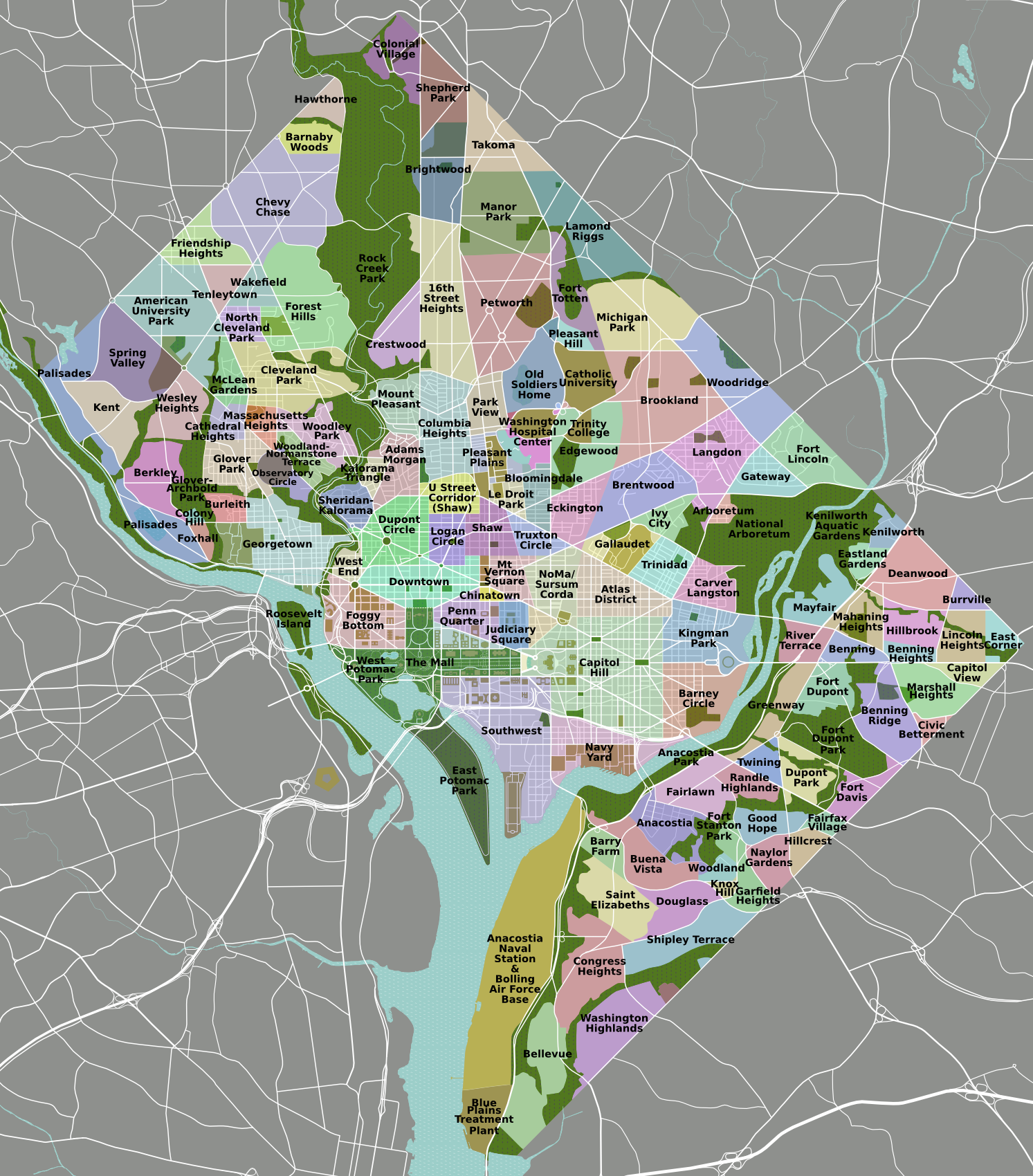 Washington DC Map
