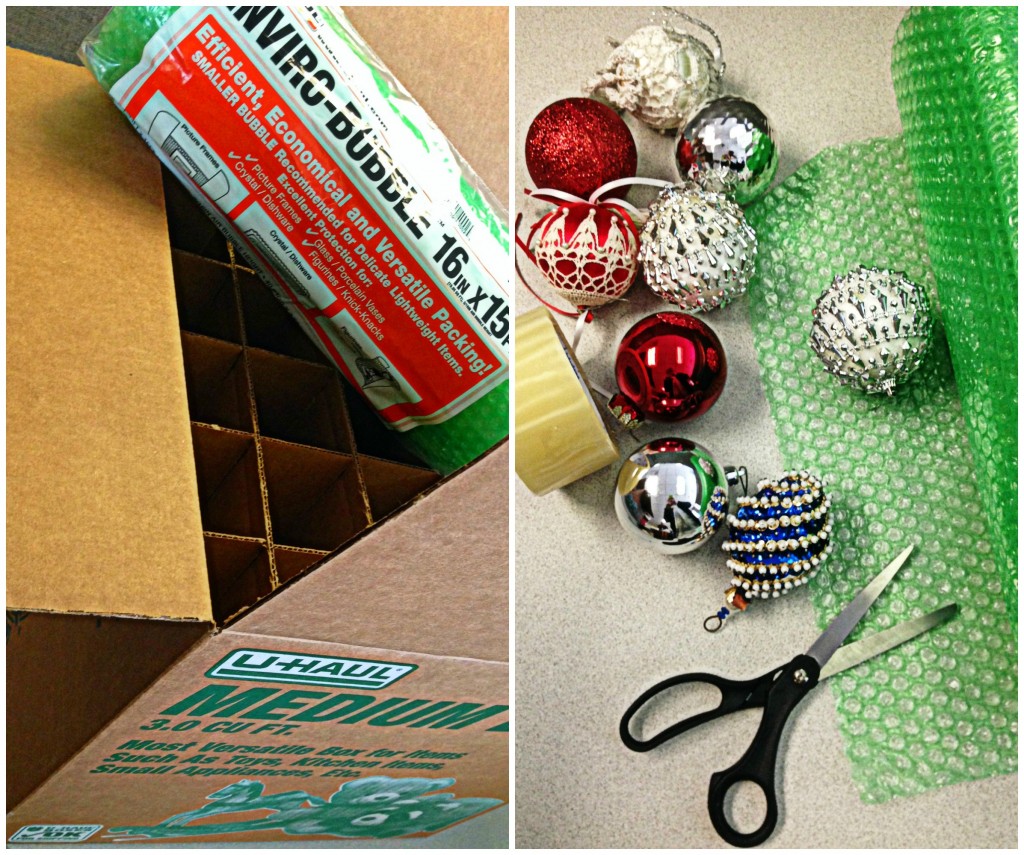 How to pack holiday decorations