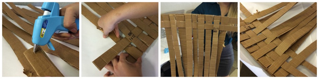 weaving cardboard