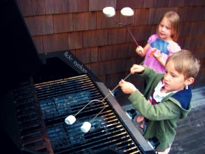 Campfire drinks and snacks