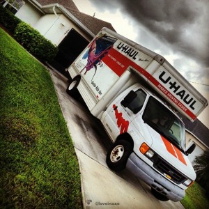 Truck Moving in the Rain