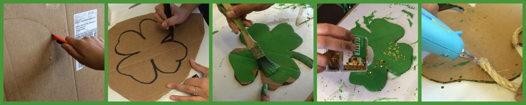 DIY four-leaf clover craft