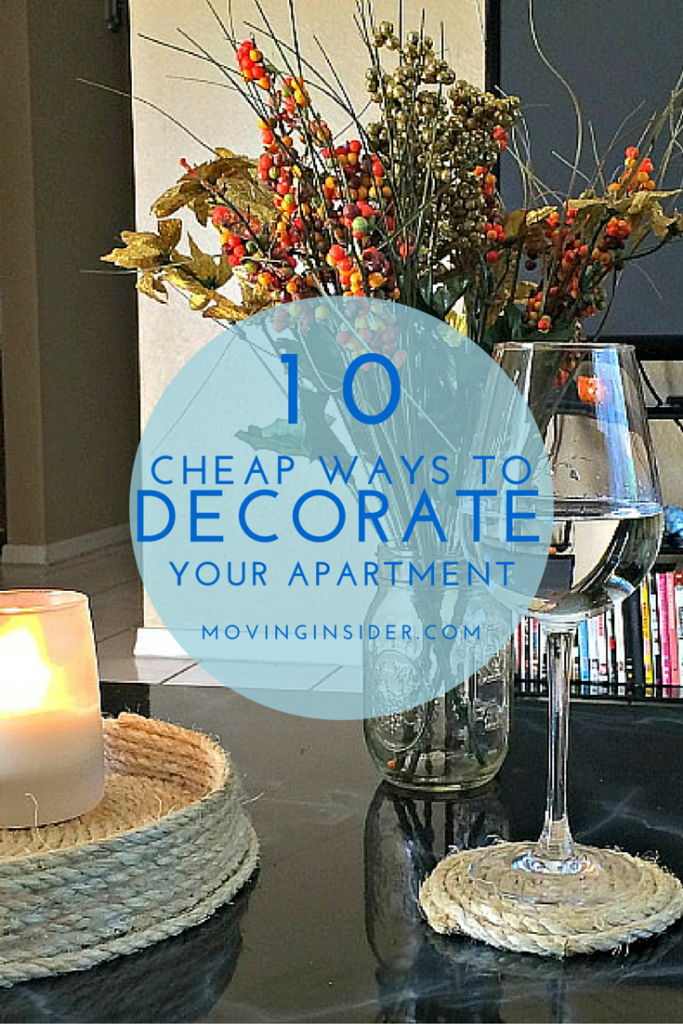 cheap ways to decorate your first apartment