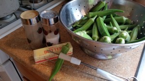 grilled okra