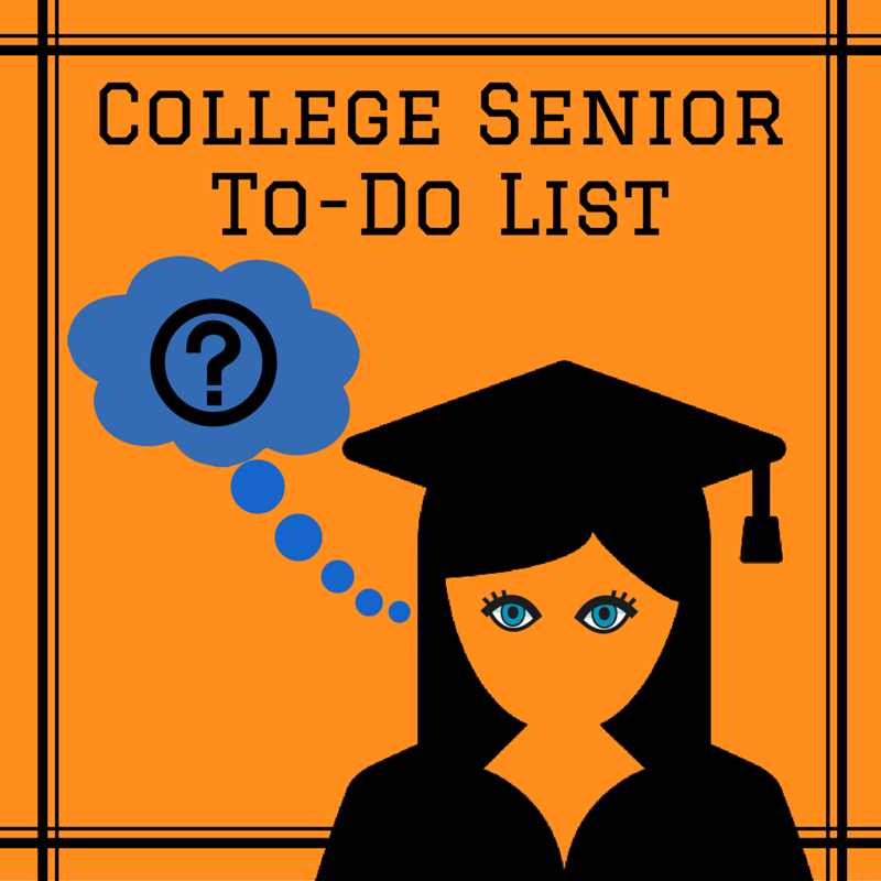 College Senior To-Do List