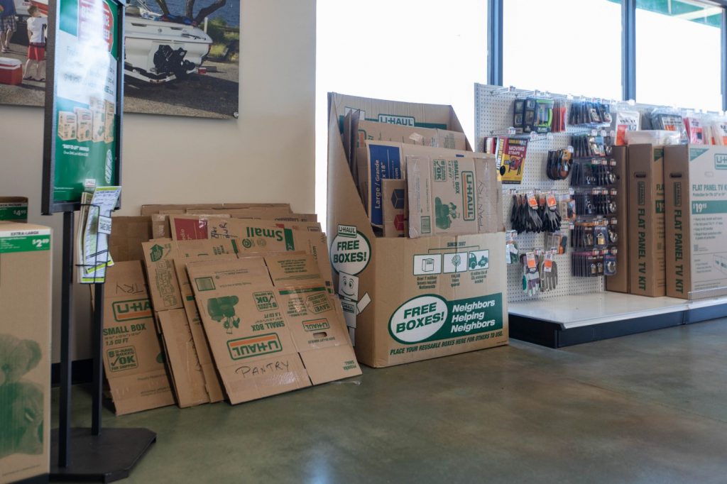 Uhaul shop free boxes