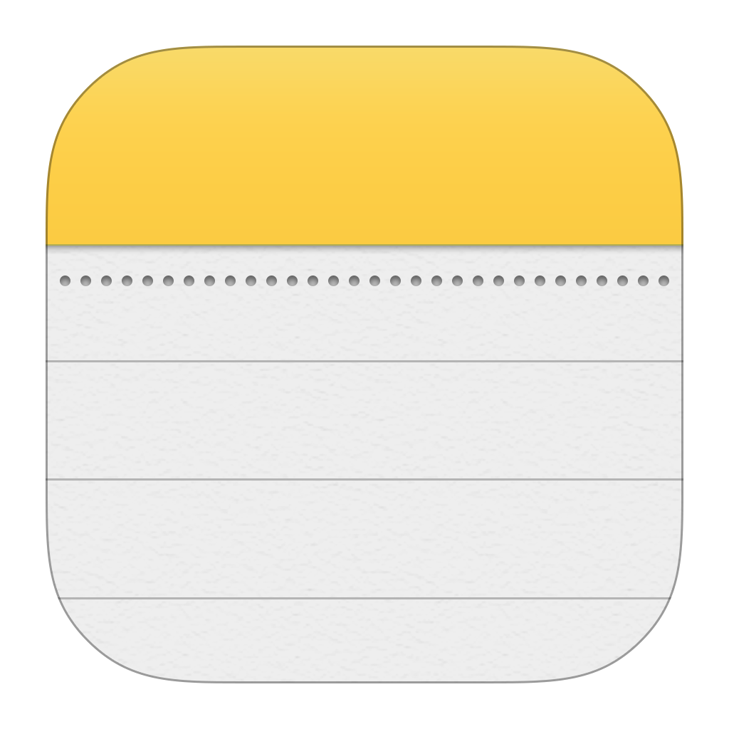 Notes app icon