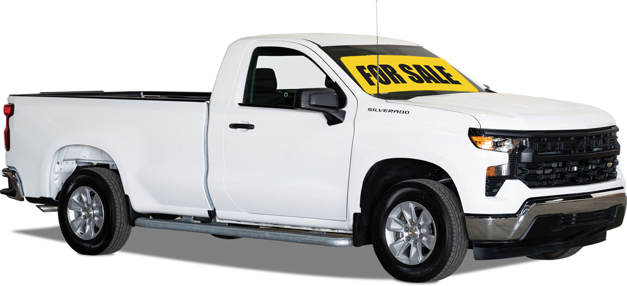 A Chevy Silverado for sale by U-Haul Truck Sales
