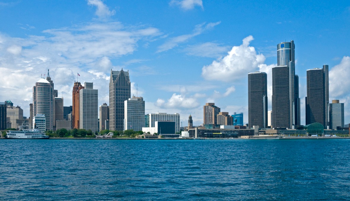 Detroit, Michigan cityscape