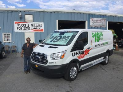 U Haul Moving Truck Rental In Winchester Va At Scottys Fleet Service