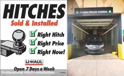 does uhaul sell and install hitches
