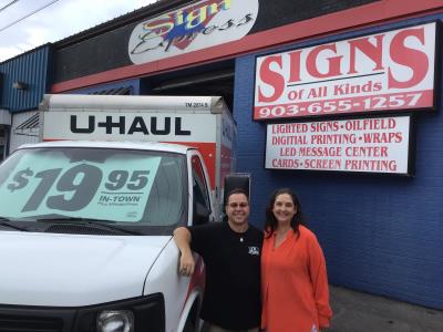U-Haul: Moving Truck Rental in Henderson, TX at Sign Express Henderson
