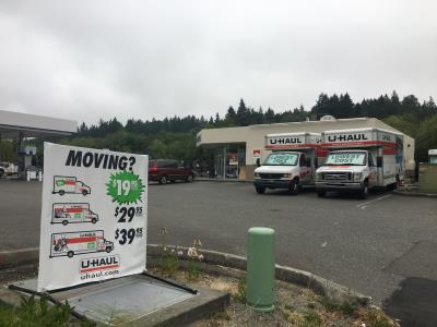 U Haul Moving Truck Rental In Poulsbo Wa At Poulsbo Chevron