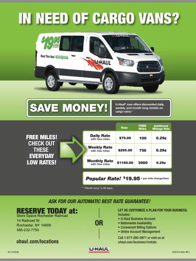 U Haul Moving Truck Rental In Rochester Ny At Store Space Rochester Railroad