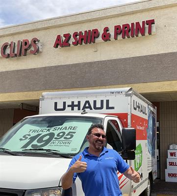 U Haul Moving Truck Rental In Phoenix Az At Az Shipping Printing