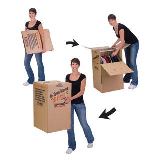 Shorty Wardrobe® Moving Box