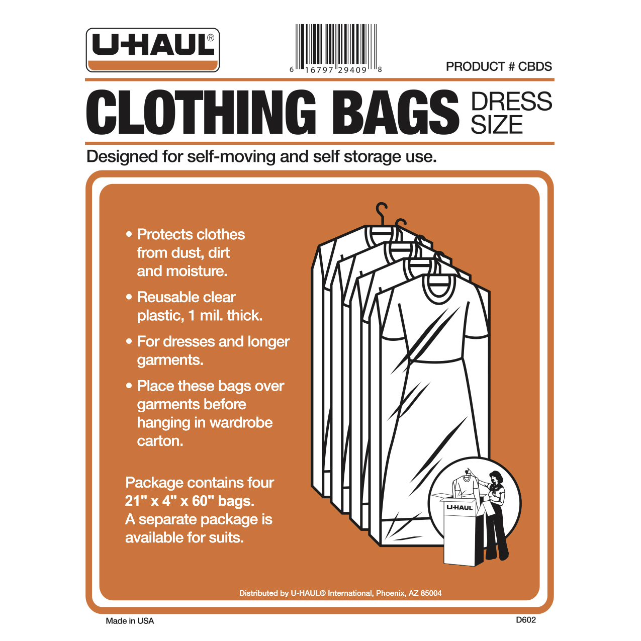 UHaul Clothing Bag multipacks