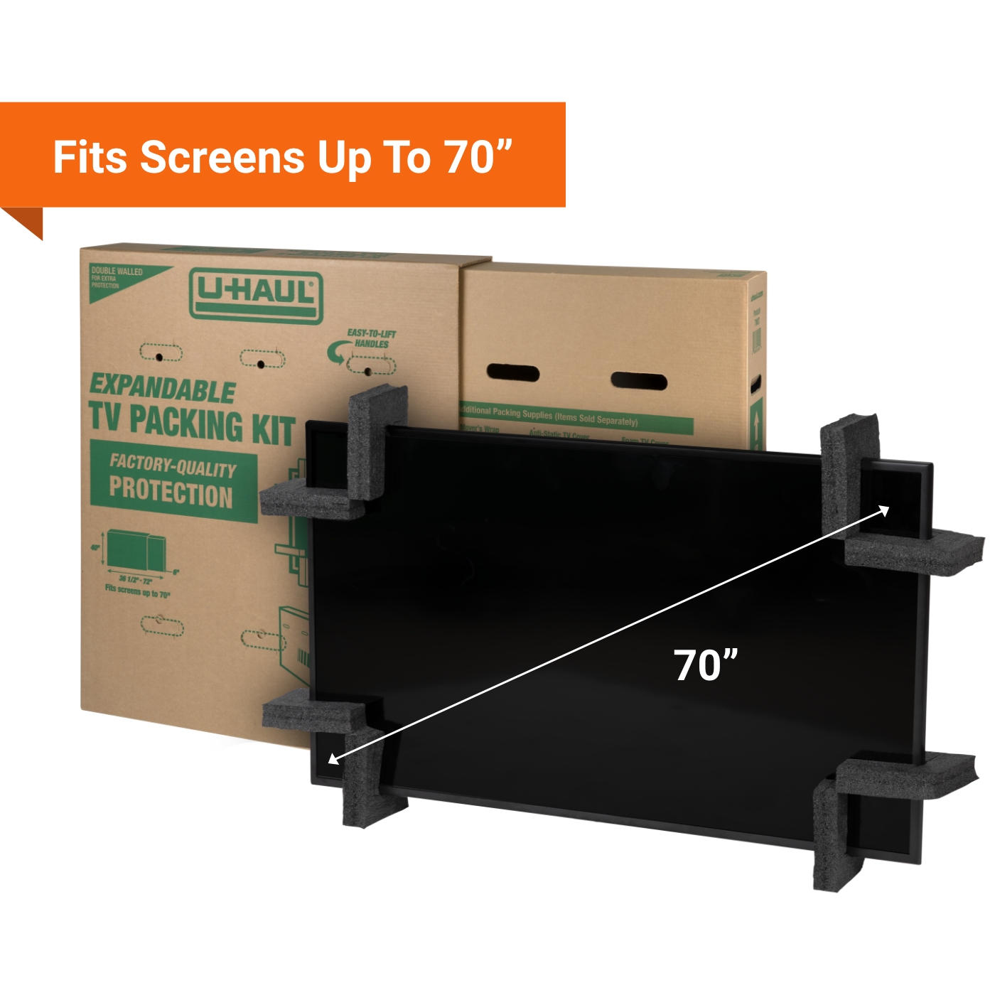 Flat Screen TV Moving Boxes - Pack of 2