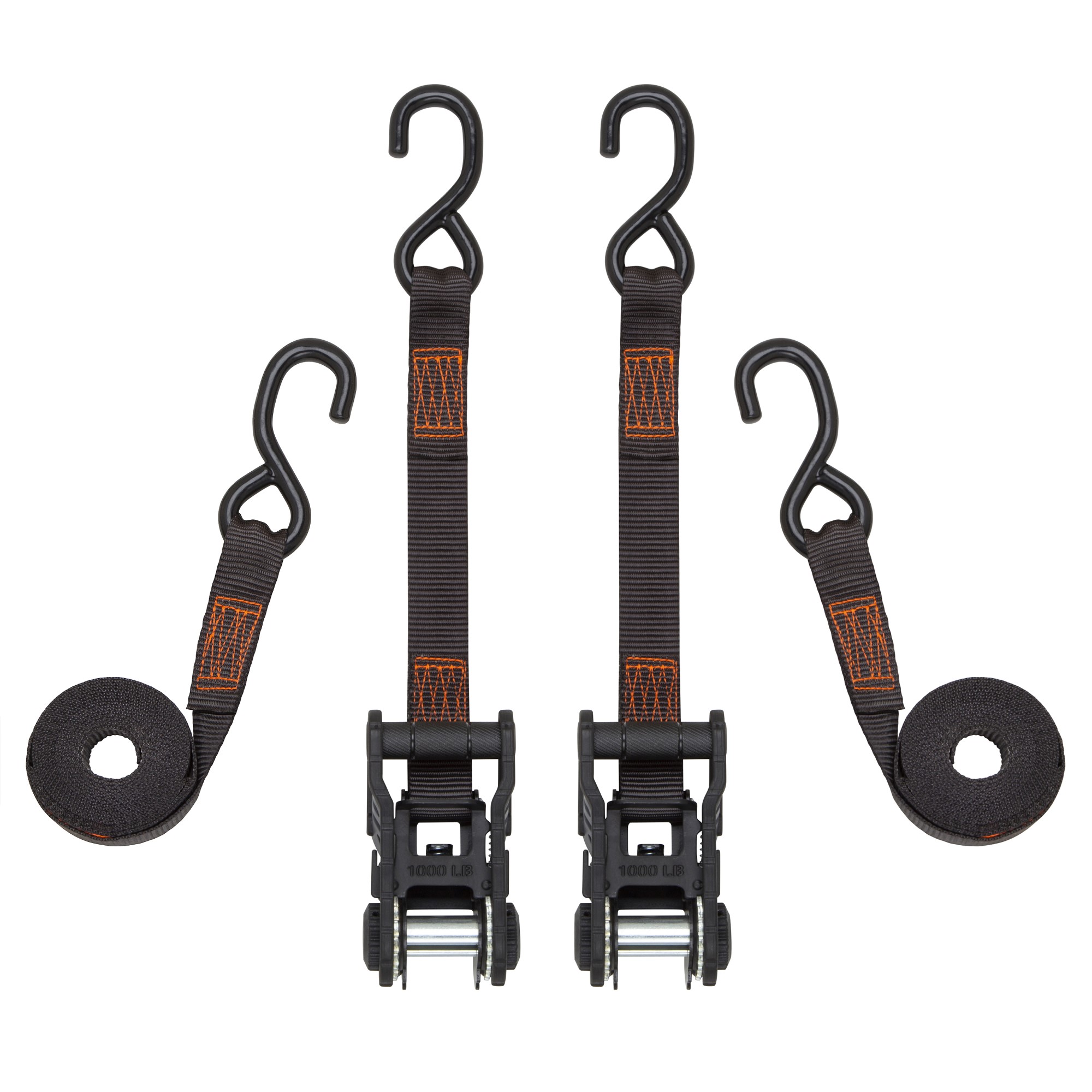 SmartStraps 1-1/4-in x 10-ft Ratchet Tie Down 4-Pack 1000-lb in the Tie  Downs department at