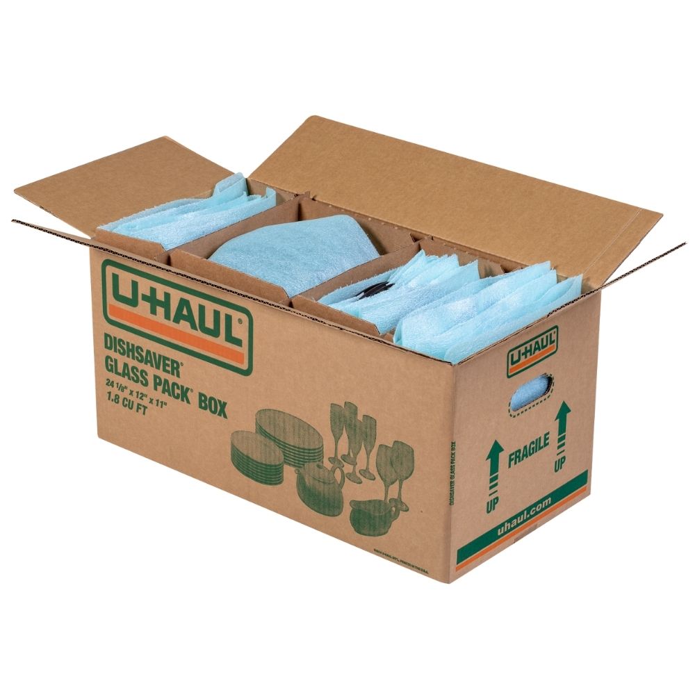 U Haul Dish Saver Packing Kit with Box