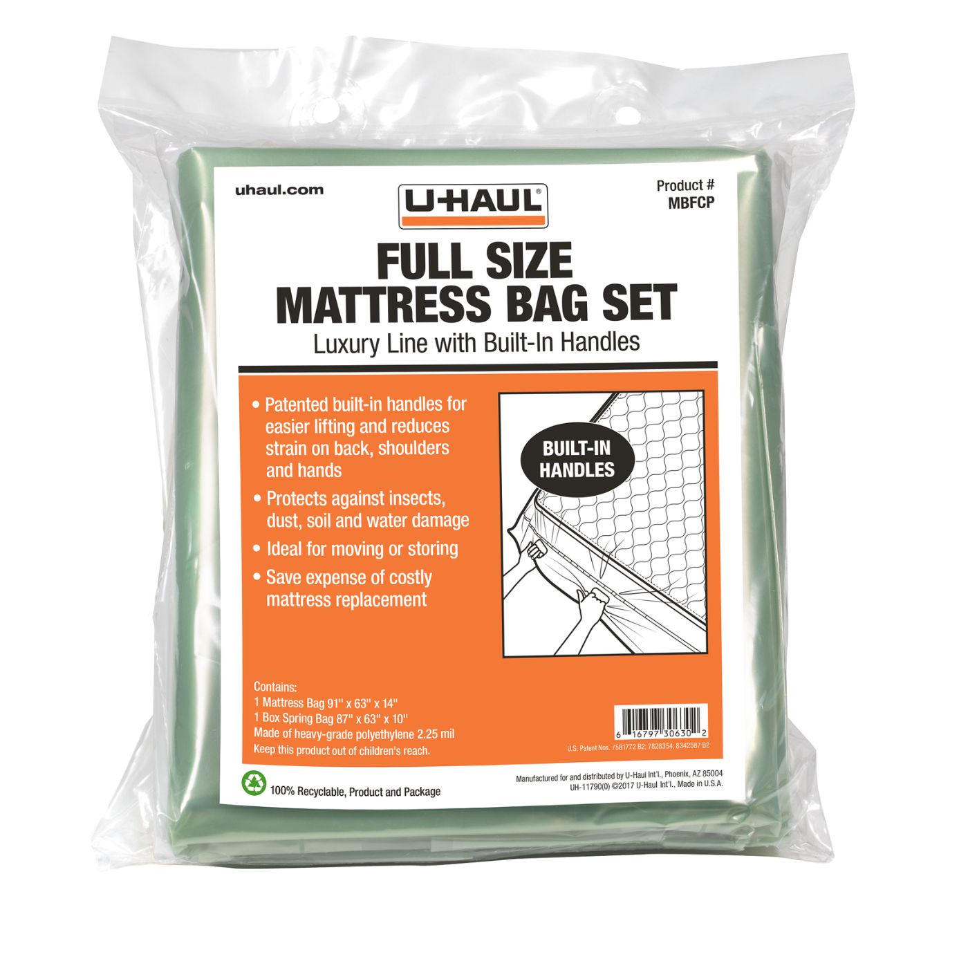 U-Haul- Mattress Bag- Queen Size