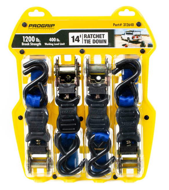 14’ x 1” LightDuty Ratchets  4 Pack