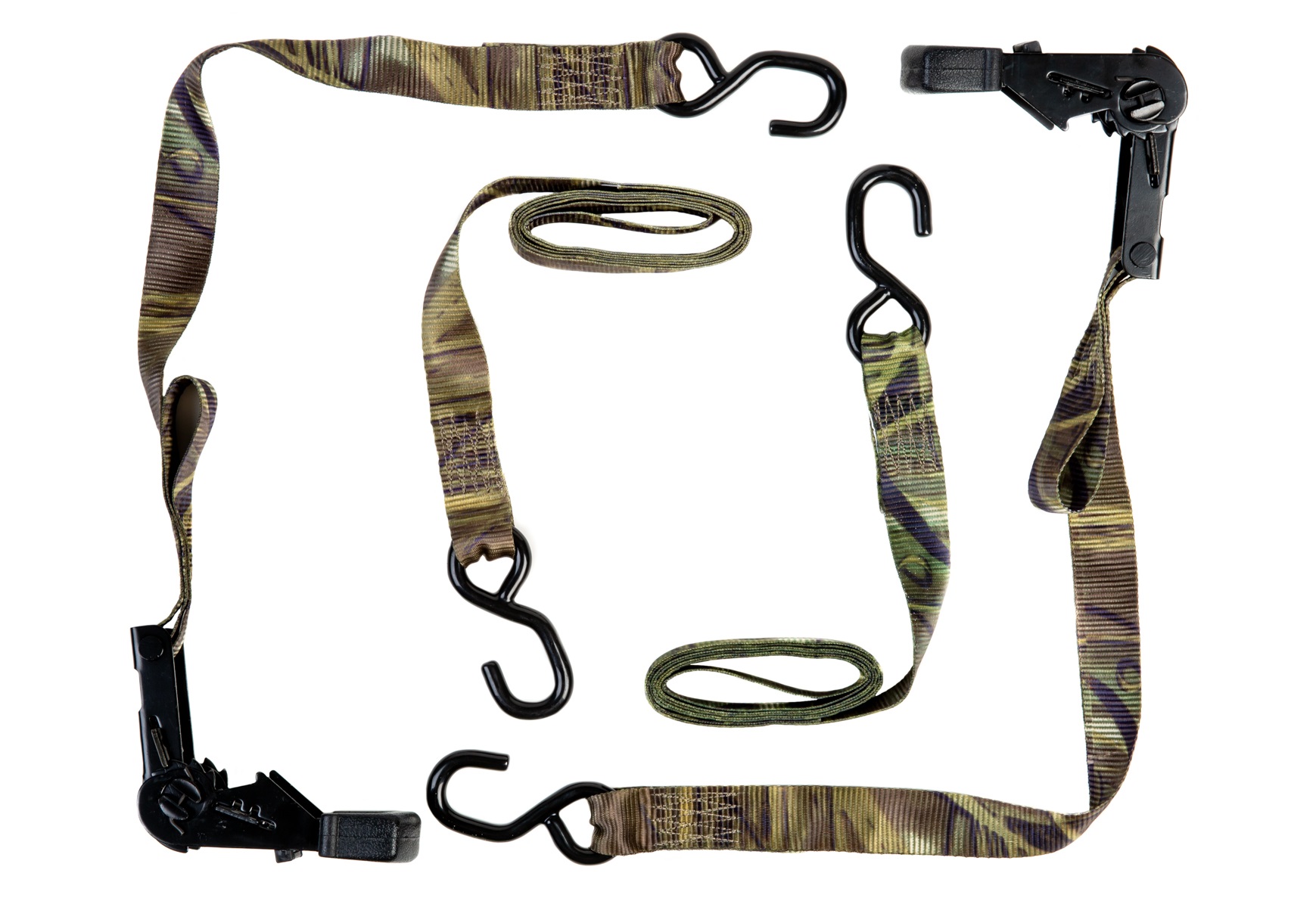 8’ x 11/4” Premium Power Sport Camo Tie Downs  2 Pack