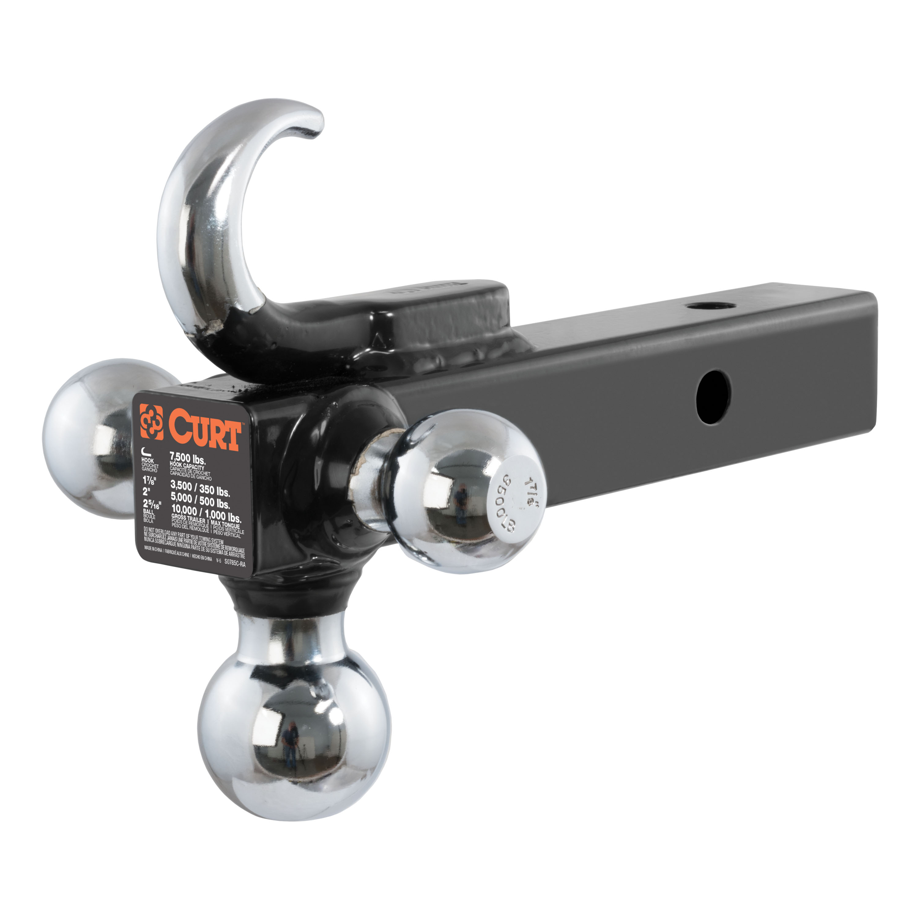 2” Multiball Mount with Hook (17/8”, 2”, and 25/16” )