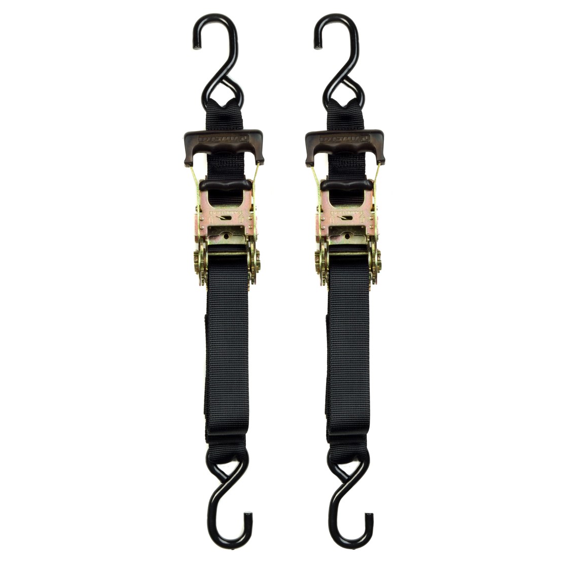 Ancra Gradual Release Ratchet Tie Downs with Integrated Soft Hooks  2 Straps