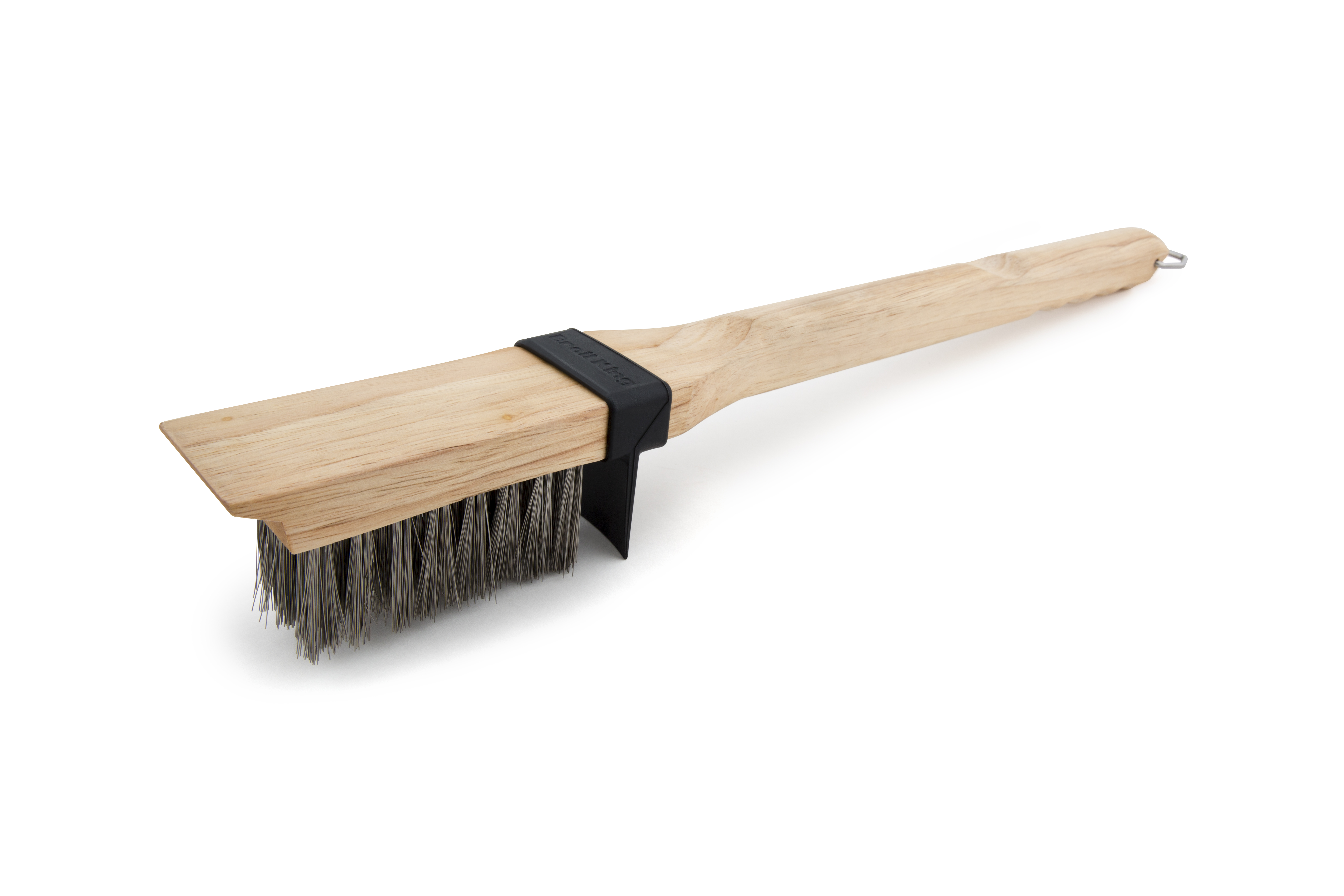 Wood Grill Brush with Long SS Bristles