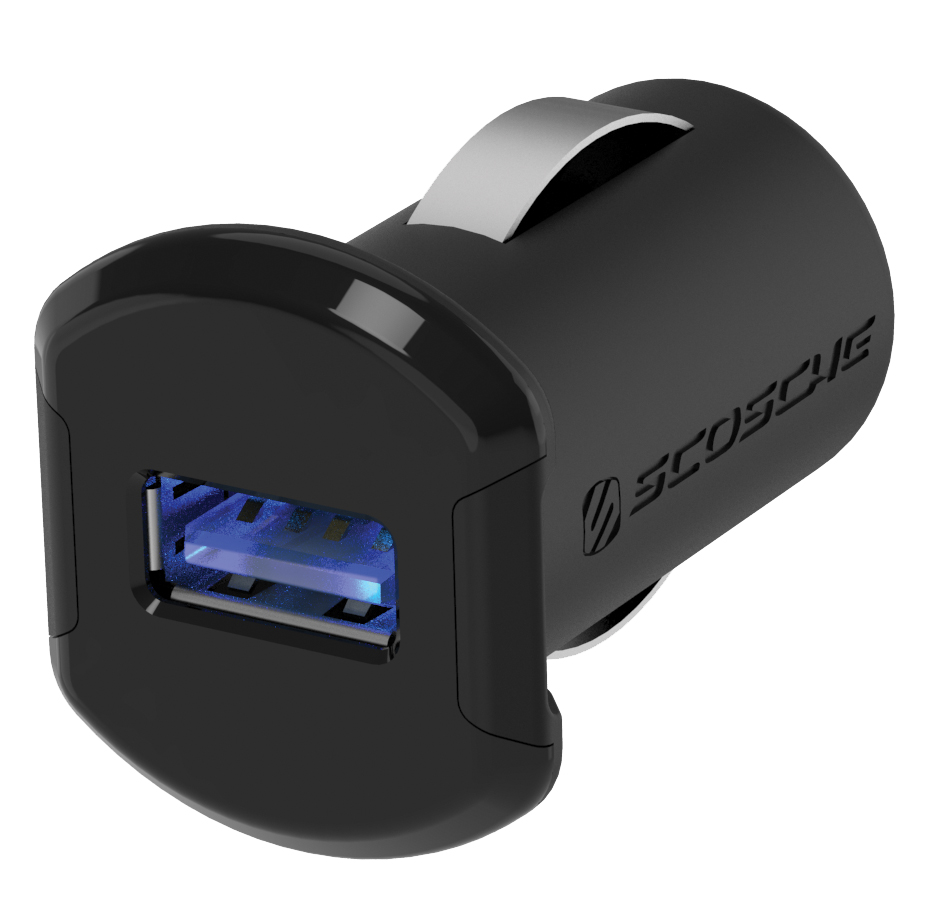 Scosche ReVolt Compact Single Port USB Car Charger 12 Watts/24 Amps