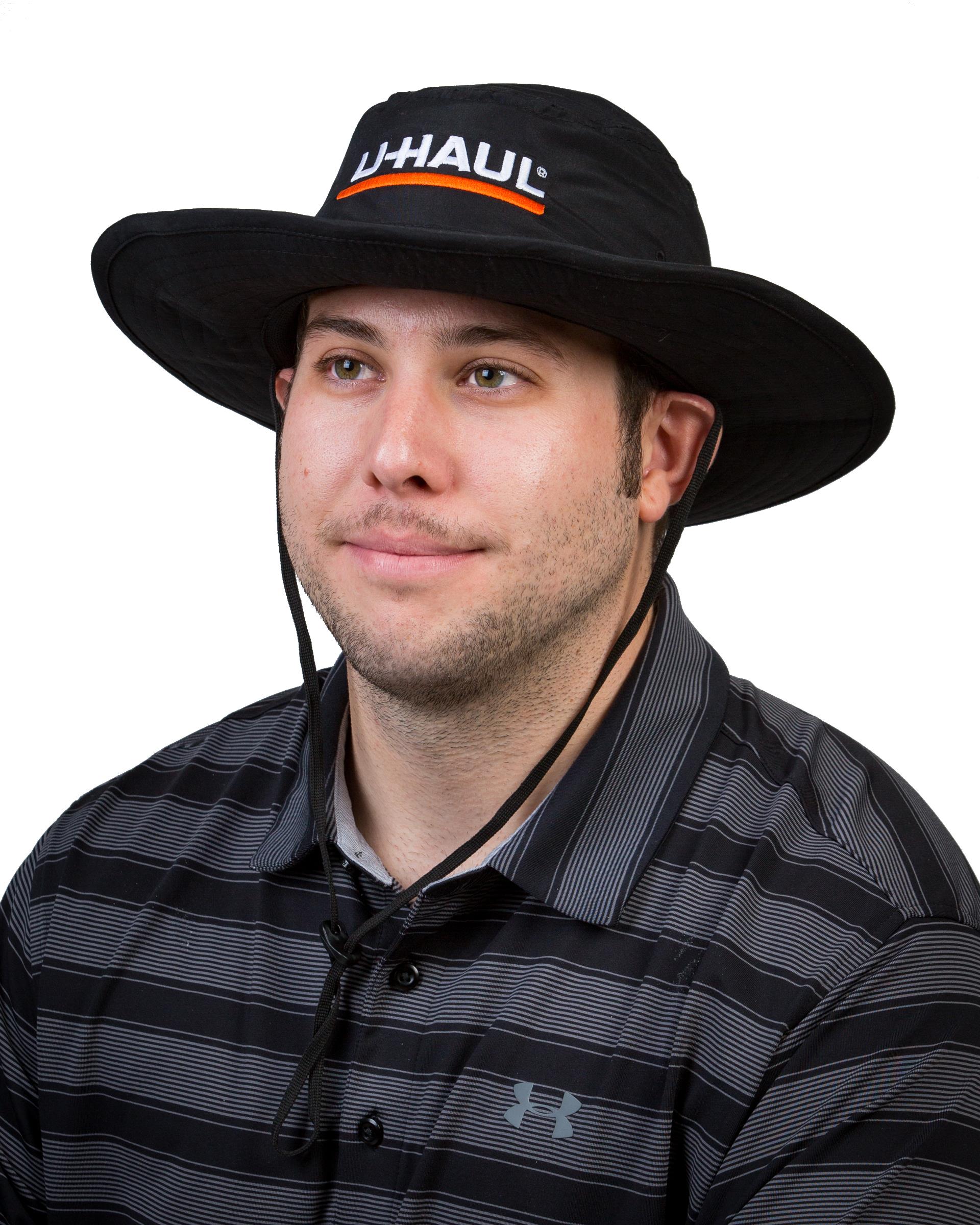 UHaul Wide Brim Hat  Black  2 Sizes Available