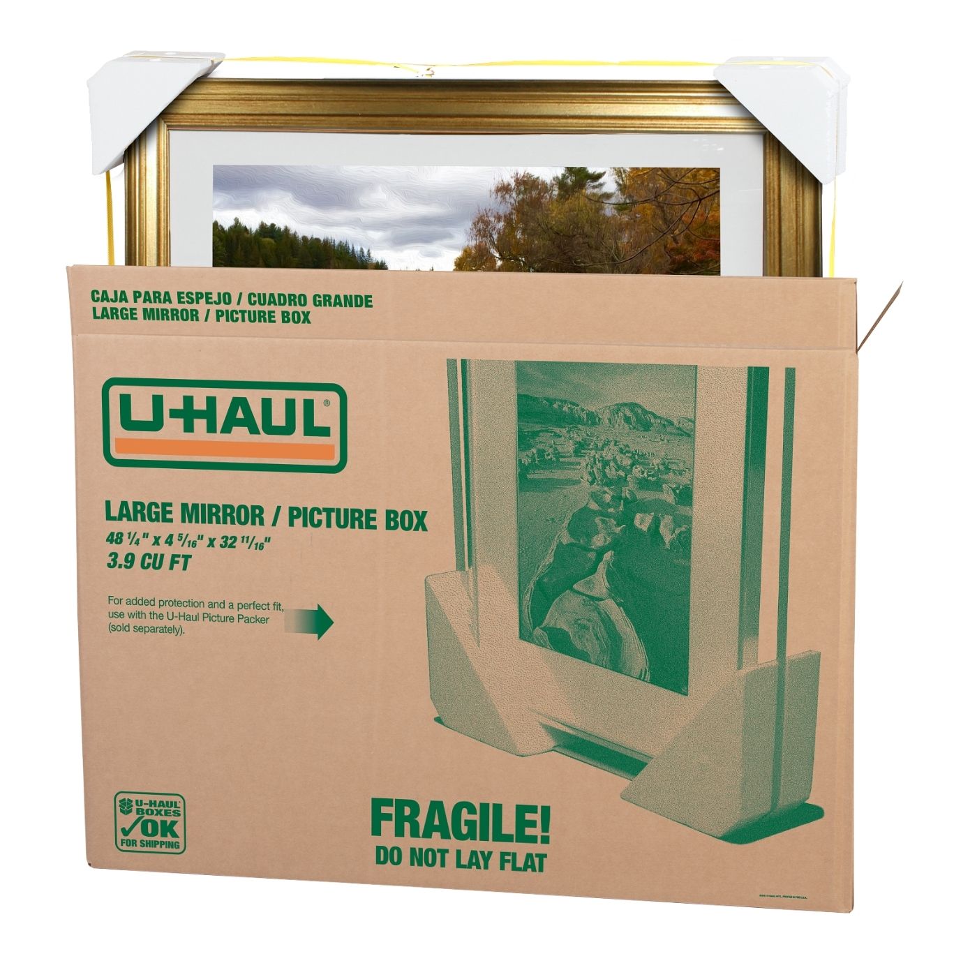 Large Mirror and Picture Moving Box