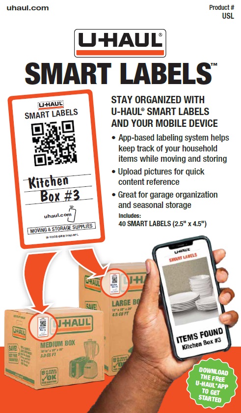 UHaul Smart Labels