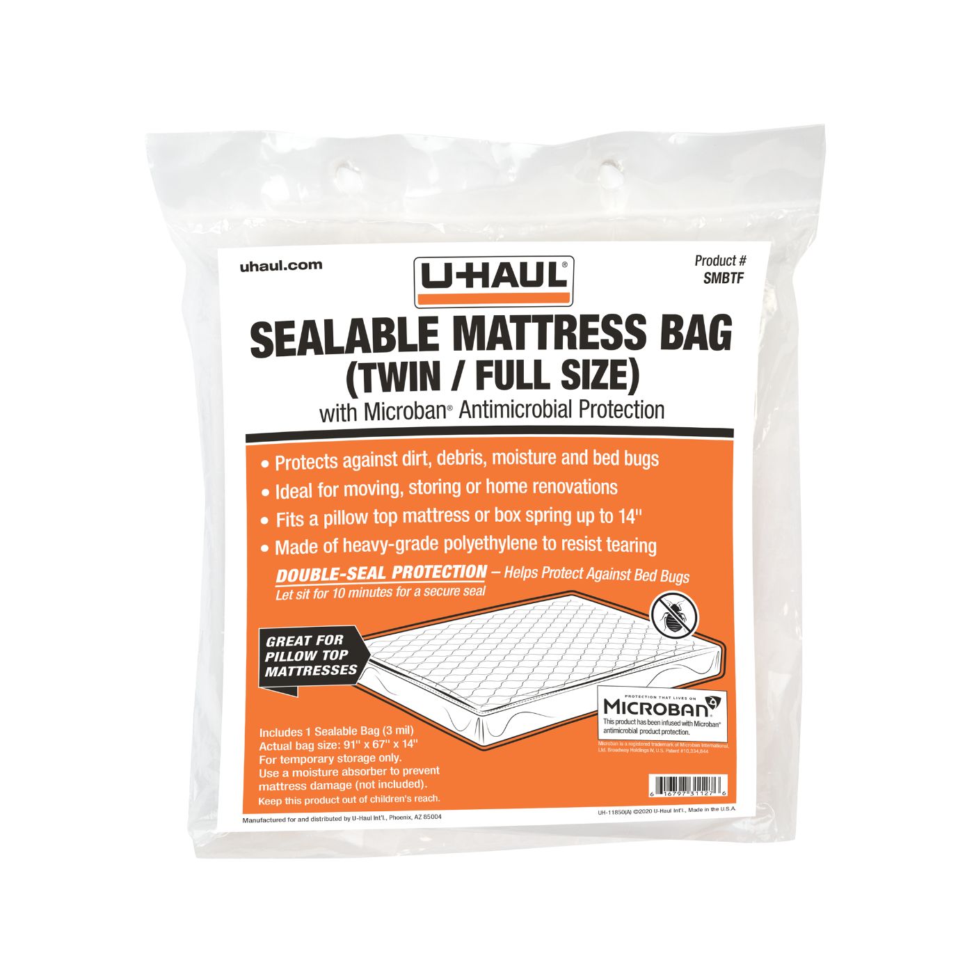 Sealable Mattress Bags for Moving - Twin / Full Size