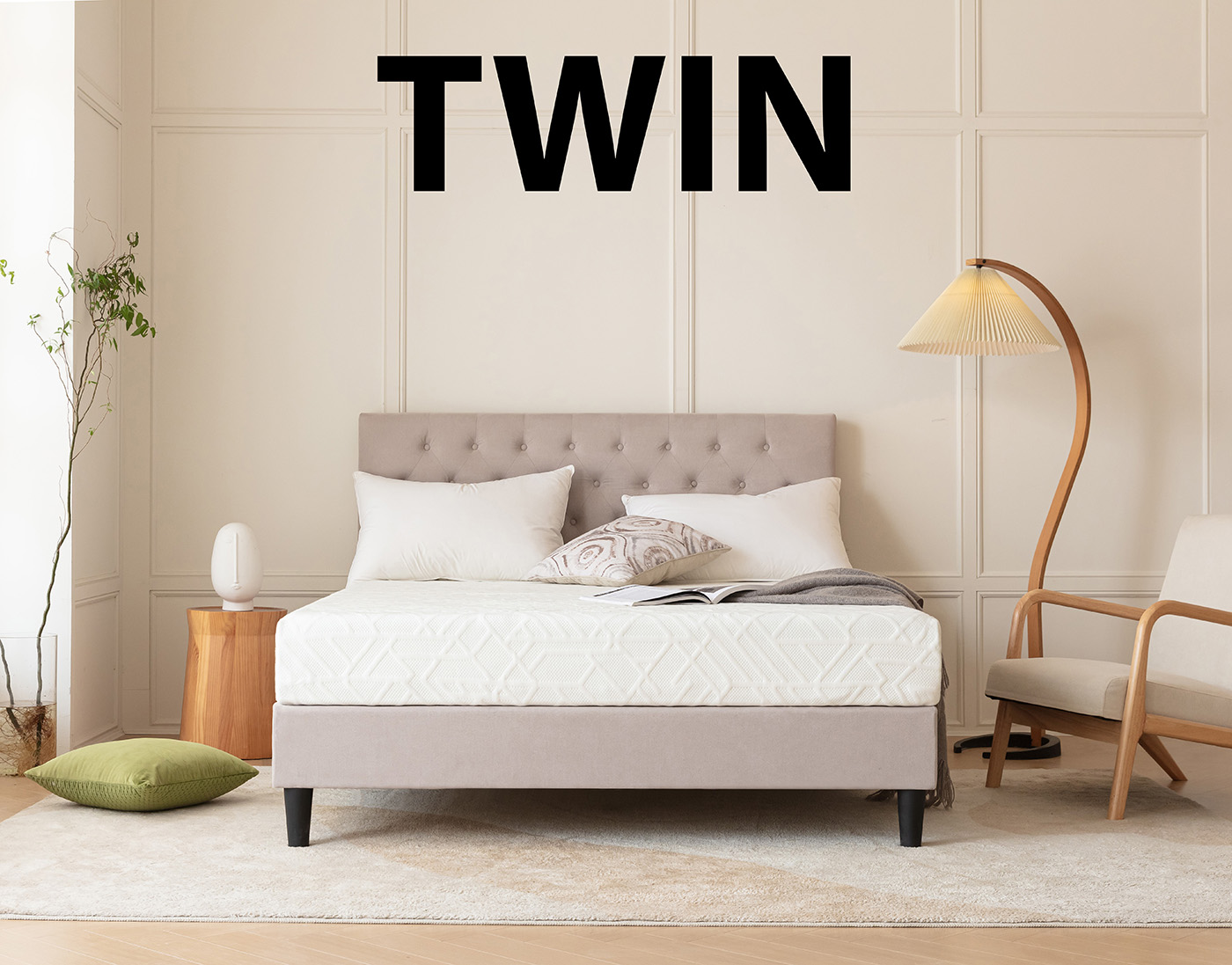 8inch Memory Foam Mattress in a Box (Twin Size)