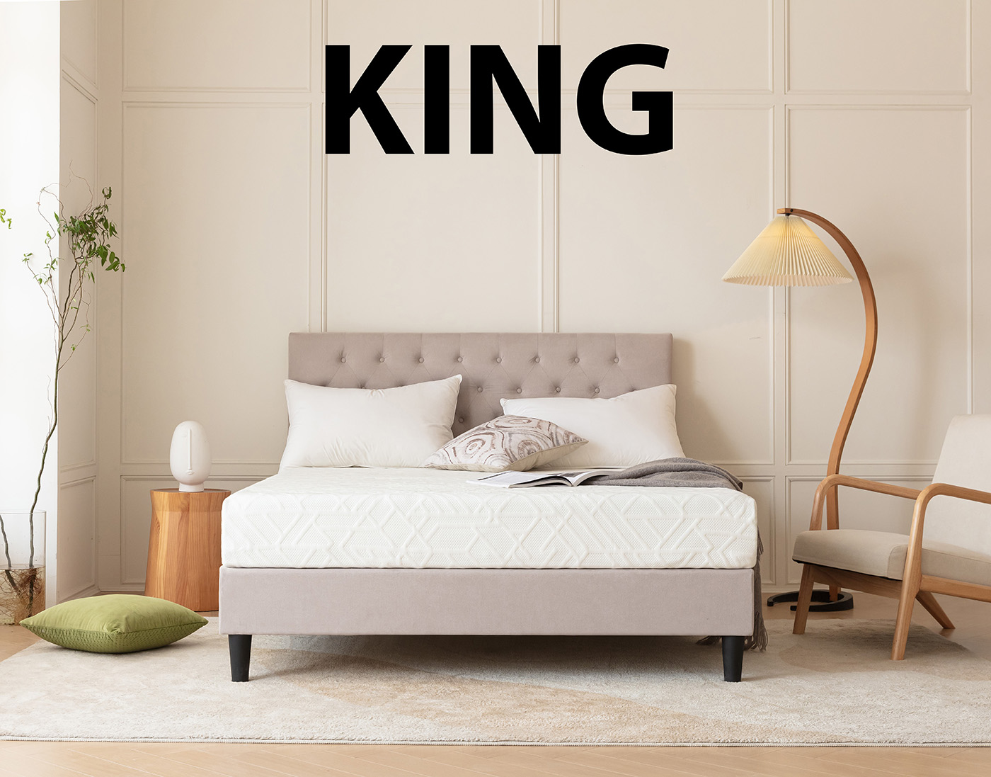 12inch Memory Foam Mattress in a Box (King Size)
