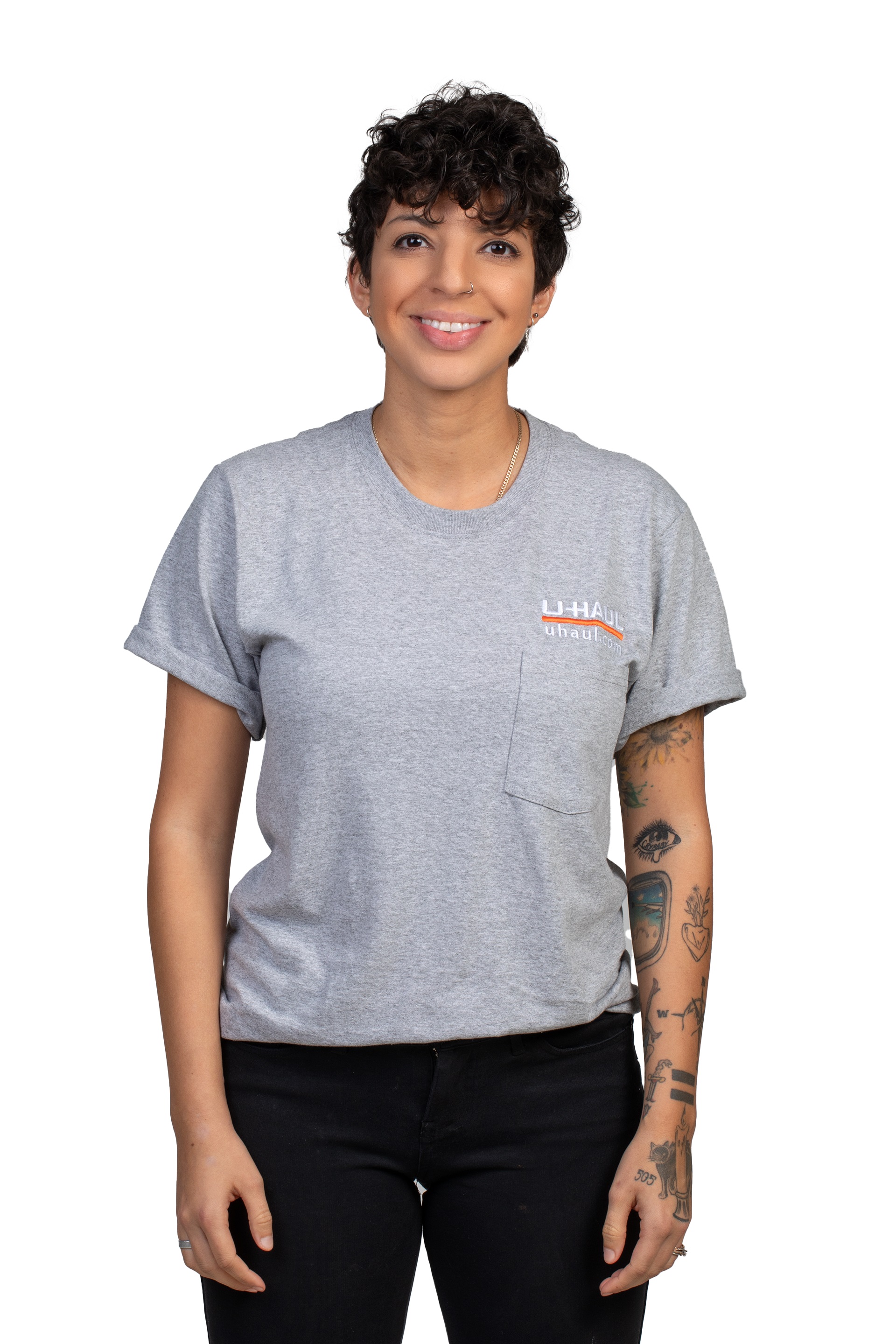 UHaul Embroidered Unisex TShirt Gray