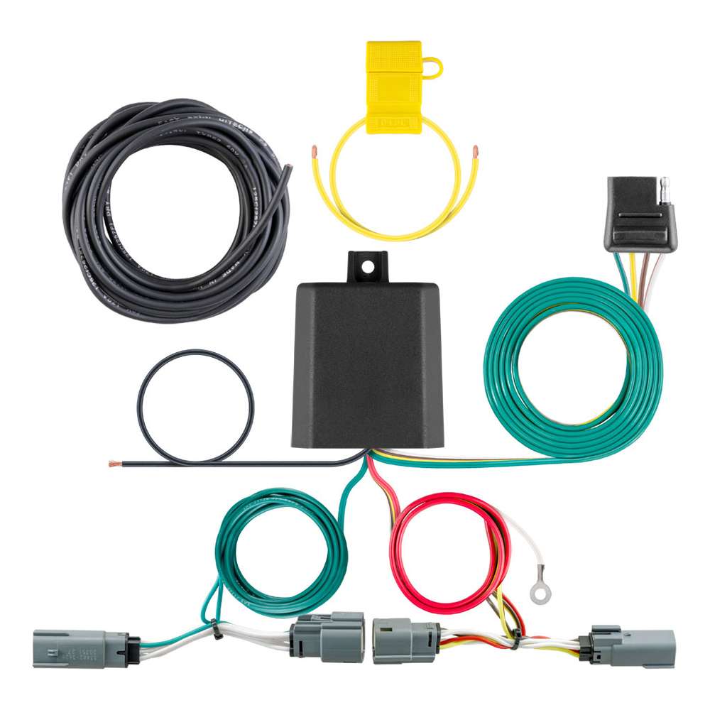 CURT 56462 Custom 4-Way Flat Trailer Wiring Harness – Ford Bronco