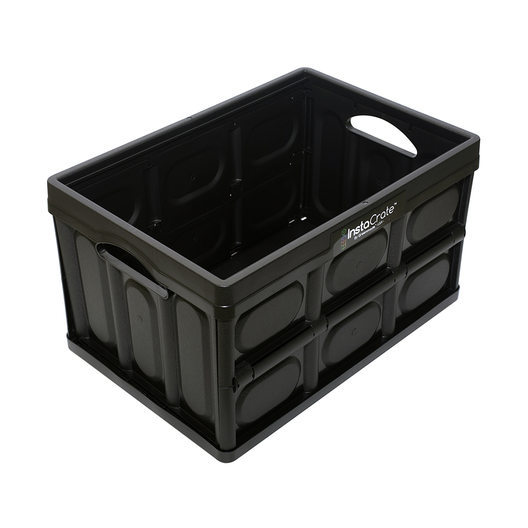 Instacrate Collapsible Plastic Storage Container, 12 Gallon