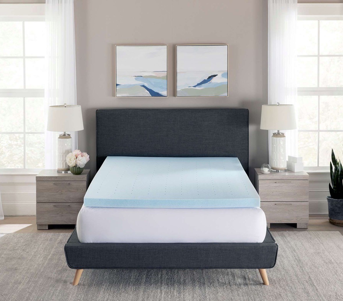 Gel Memory Foam Mattress Topper