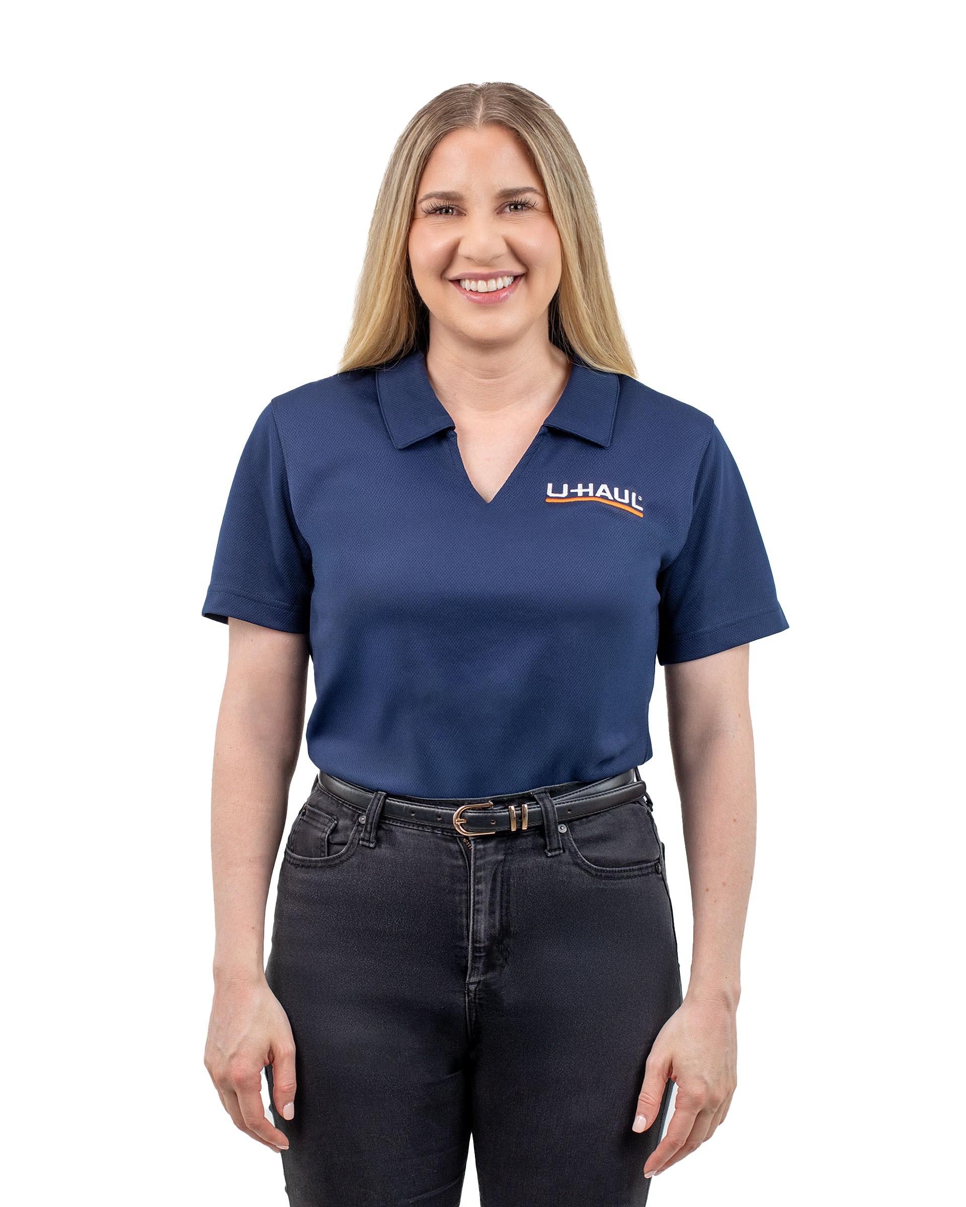 Womens UHaul VNeck Polo