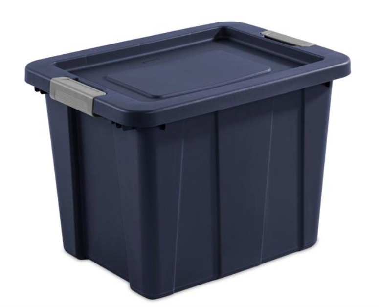 18 Gal Latching Tuff1 Tote  Indigo/Silver
